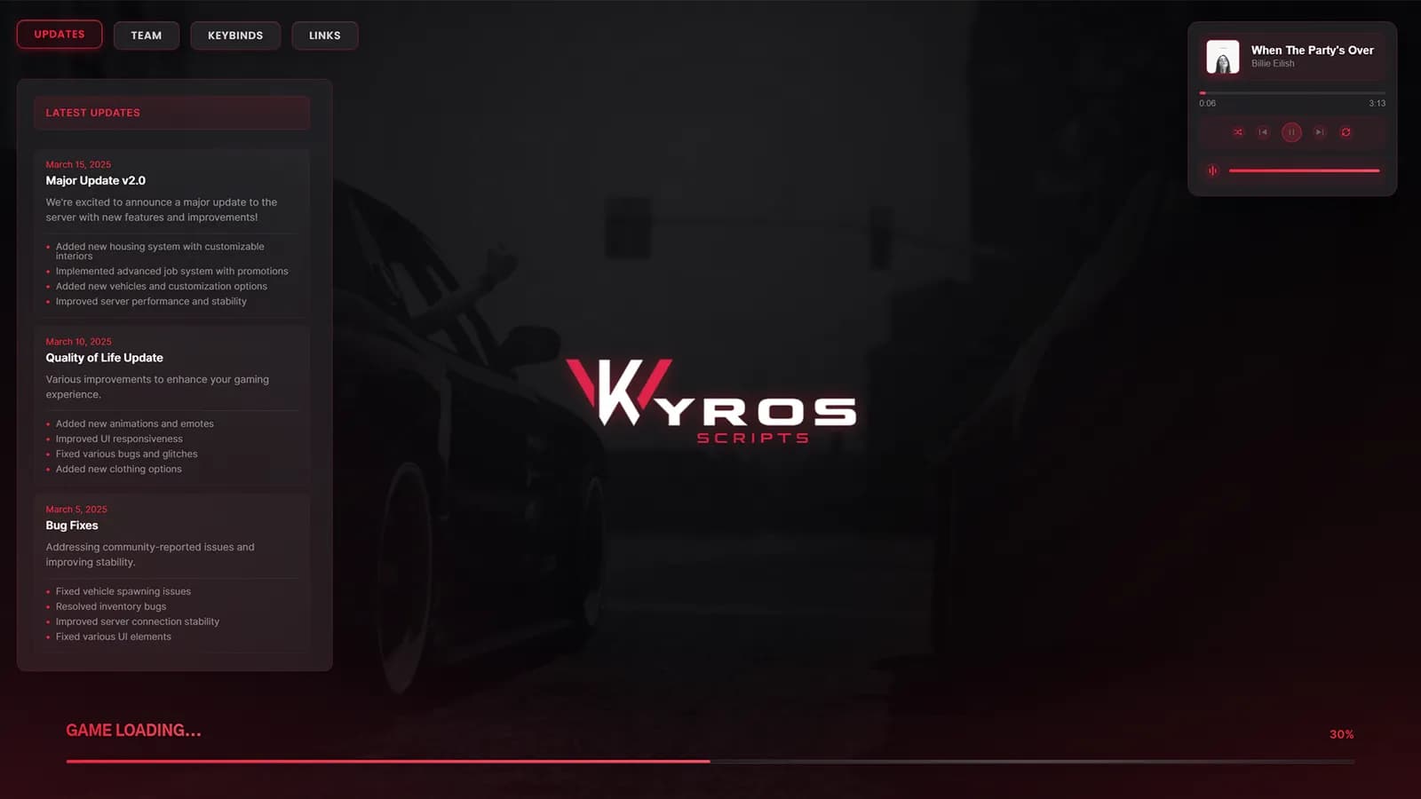 Kyros Loading Screen