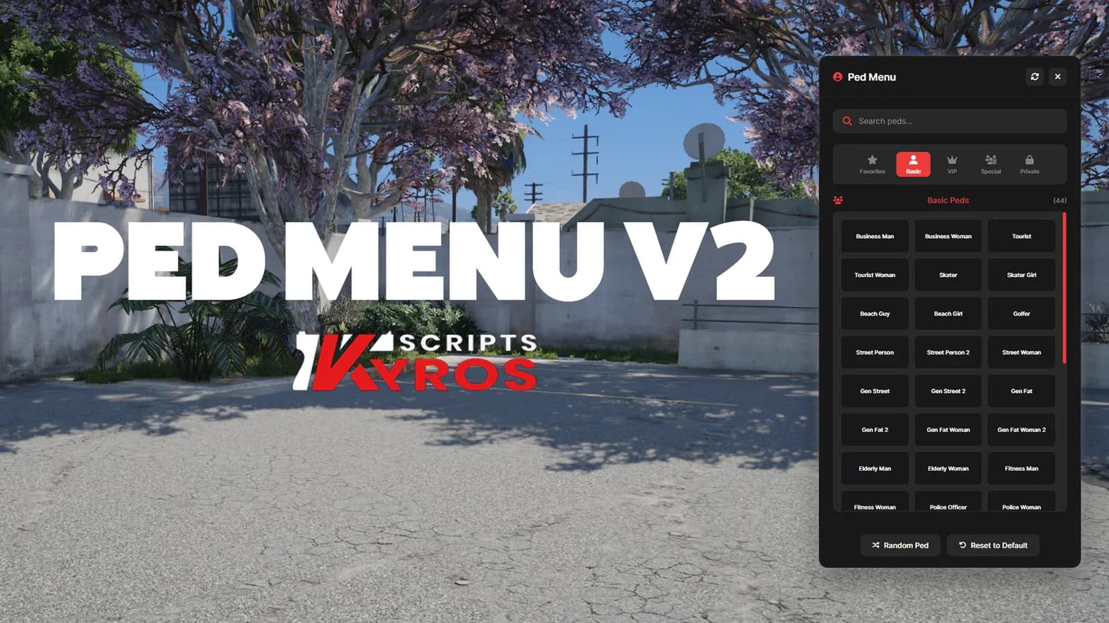 Ped Menu V2